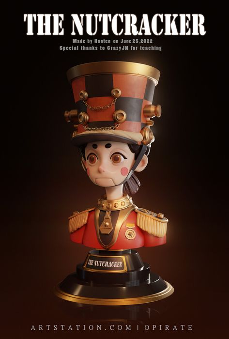 ArtStation - The Nutcracker Nutcracker Characters, Nut Cracker, The Nutcracker, 3d Characters, Zbrush, Nutcracker, Design Inspo, Origami, Character Design