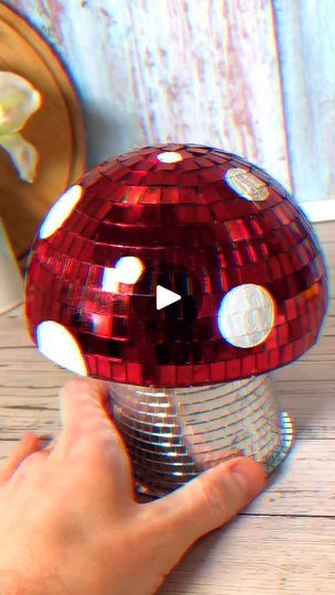 28K views · 61 reactions | Mushroom Mirror Ball DIY | Time for a disco 🪩 | By Craft Factory | Facebook Mushroom Mirror, Disco Mushroom, Craft Factory, Mirror Ball, Disco Ball, Stuffed Mushrooms, Cd, Mirror, Quick Saves