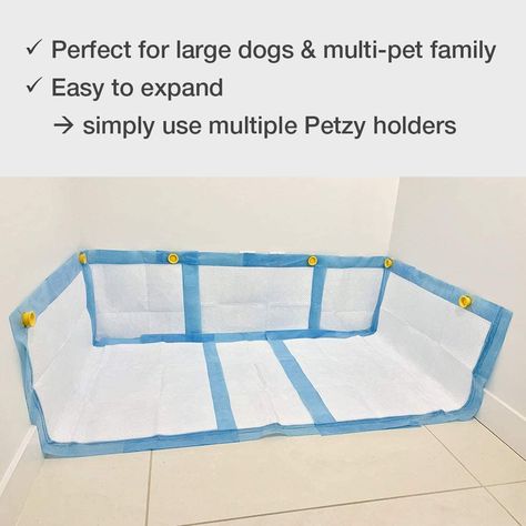 Pee Pad Holder Ideas, Indoor Dog Potty Diy, Indoor Dog Potty Area, Dog Potty Diy, Indoor Dog Pen, Dog Incontinence, Dog Potty Area, Dogs Things, Pee Pads For Dogs