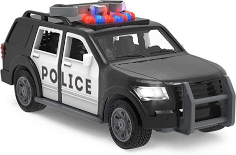 Amazon.com: Driven by Battat – Micro Police SUV – Toy Car with Lights and Sound – Rescue Cars and Toys for Kids Aged 3 and Up, WH1127Z : Video Games Kids Police Car, Toy Police Cars, Car With Lights, Police Toys, Toy Car Garage, Police Lights, Car Toy, Toddler Age, Police Car