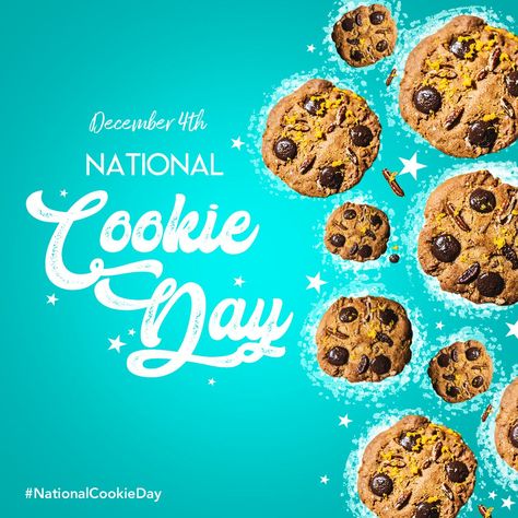 National Cookie Day on December 4th serves up a sweet treat. Bakers across the country warm up the ovens for holiday baking, and tins of cookies are given to friends and family all season long. (sourced from http://nationaldaycalendar.com) What's your favourite? Happy New Year Cookies, Crispy Chocolate Chip Cookies, National Cookie Day, Advent Calendar Activities, New Years Cookies, National Day Calendar, Big Chocolate, December 4th, Tastefully Simple