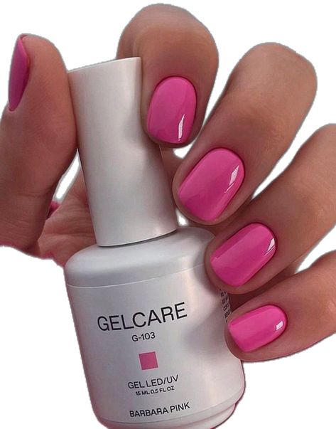 Hot Pink Nails Solid Color, Plain Nails, Hot Pink Nails, Beige Nails, Color Nails, Manicure Kit, Fake Nail, Oval Nails, Womens Nails