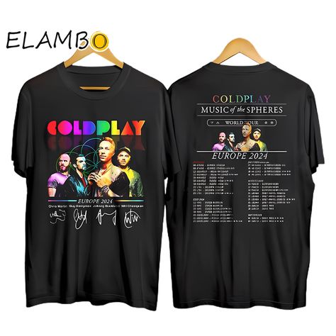 Coldplay Band Music Of The Spheres World Tour Europe 2024 Merch Shirt Check more at https://elambotee.com/product/coldplay-band-music-of-the-spheres-world-tour-europe-2024-merch-shirt/ Coldplay World Tour, Coldplay Band, Coldplay Tour, Music Of The Spheres, Coldplay Music, Europe 2024, Merch Shirt, Band Music, Coldplay