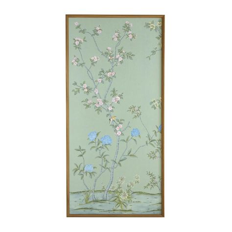 Chinoiserie Artwork, Nicola Bathie, Chinoiserie Mural, Caitlin Wilson, Chinoiserie Art, Garden Mural, Garden Frame, Climbing Vines, Botanical Illustrations