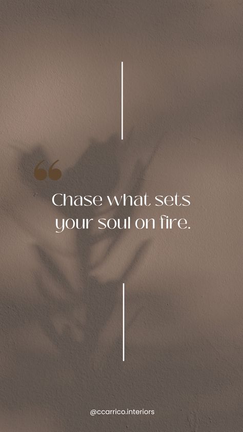 Let your passion lead the way to a life you love. This powerful quote is a call to pursue what truly moves you. Join me at CC Interiors for more inspiration to light up your path. Seek what makes you feel alive. ✨ #Passion #Inspiration #SoulFire #ChaseYourDreams #ccarricoInterior Do What Makes You Feel Alive, Passion Project Aesthetic, Find Your Passion Aesthetic, Discover Your Passion, Inner Power Quotes, Feel Alive Quotes, Feeling Alive Aesthetic, Your Passion Quotes, Passion Aesthetics