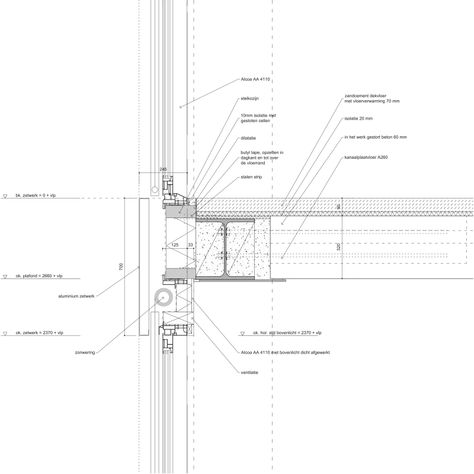 XML · Apartments in Zeeburgereiland · Divisare Section Drawing Architecture, Construction Details Architecture, Curtain Wall Detail, Architecture Drawing Presentation, Graphic Design Portfolio Inspiration, Window Detail, Glass Building, Construction Details, Architectural Section