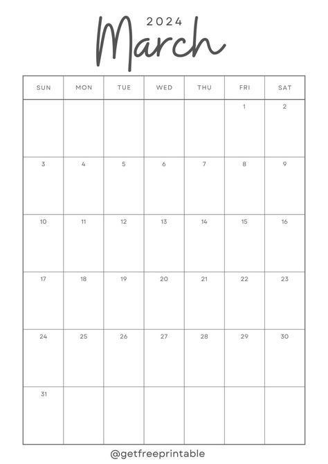 March 2024 Calendar Printable, March Calendar 2024, March 2024 Calendar, March Calendar Printable, Ipad Things, 2024 Printable, March Calendar, Free Planner Templates, Calendar March