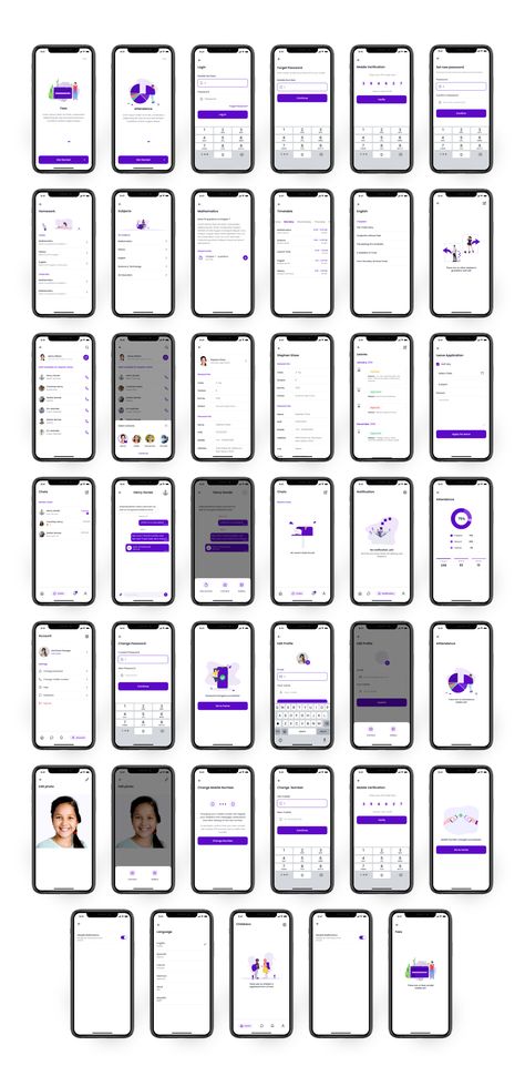 App Design Profile, App Wireframe, Application Ui Design, School App, Student Apps, Ux Kits, Best Ui Design, School Application, App Interface Design