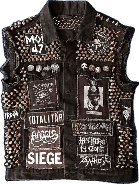 Punk Jacket Diy, Crust Jacket, Crust Pants, Punk Fashion Diy, Jacket Diy, Punk Jacket, Punk Culture, Crust Punk, Alt Clothes