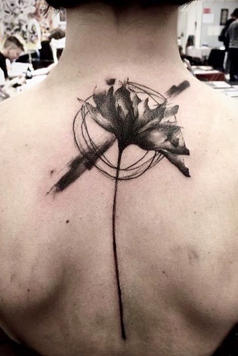 Poppy Tattoo Men, Poppy Flower Tattoo, Poppy Tattoo, Abstract Tattoos, Poppies Tattoo, White Poppy, Boy Tattoos, Abstract Tattoo, Poppy Flower