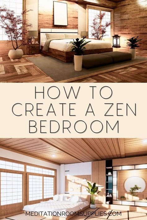 How to use zen decor ideas to feel peaceful at home. Learn how to choose the perfect colors, furniture, home accents and more to create a serene bedroom and living room. home decor, zen decorating ideas, bedroom decor ideas, living room decor ideas, zen den. Zen Like Bedroom Ideas, Spa Feel Bedroom Ideas, Zen Living Room Ideas Japanese, Zen Bedroom Ideas Master Suite, Zen Apartment Ideas, Zen Room Ideas Bedrooms, Bedroom Zen Decor Ideas, Zen Bedroom Ideas Serenity, Zen Decorating Ideas