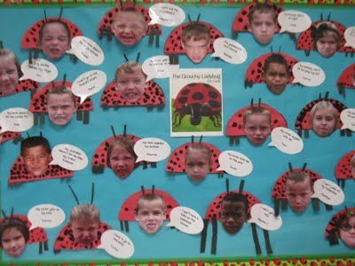 Preschool Ladybug, Ladybug Bulletin Boards, The Grouchy Ladybug, Eric Carle Activities, Grouchy Ladybug, Insects Preschool, Bugs Preschool, Ladybug Theme, Insects Theme