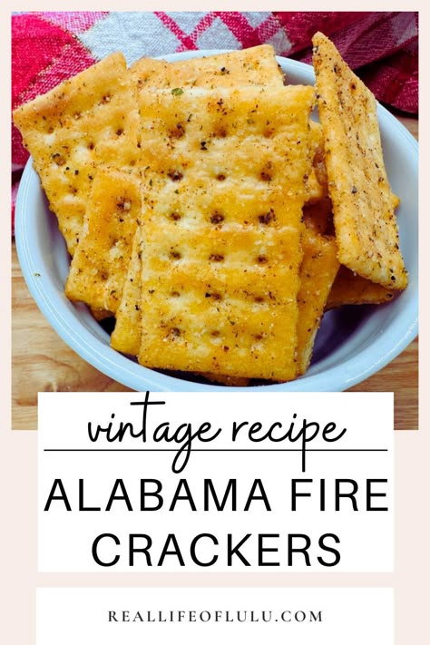 Munchy Snacks, Alabama Fire Crackers Recipe, Fire Crackers Recipe, Alabama Fire Crackers, Spicy Crackers, Appetizers Game Day, Spring Snacks, Fire Crackers, Mustard Chicken Recipes