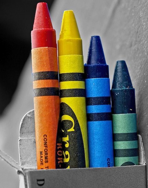 Happy Crayons, Selective Color by Patrick Powers Object Refrences, Random Objects Photography, Crayon Photography, Prismacolor Reference, Objects Reference, Elements Photography, Selective Color Photography, Object Reference, Analogous Color Scheme