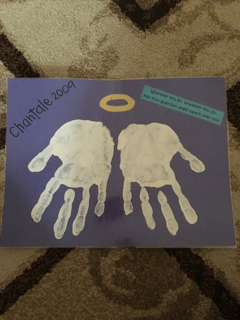 Handprint angel wings White Handprint Craft, Angel Theme Christmas, Angel Handprint Craft Christmas, Handprint Angels For Kids, Guardian Angel Crafts For Kids, Guardian Angel Craft, Angel Crafts For Toddlers, Angel Visits Mary Preschool Craft, Angel Handprint Craft