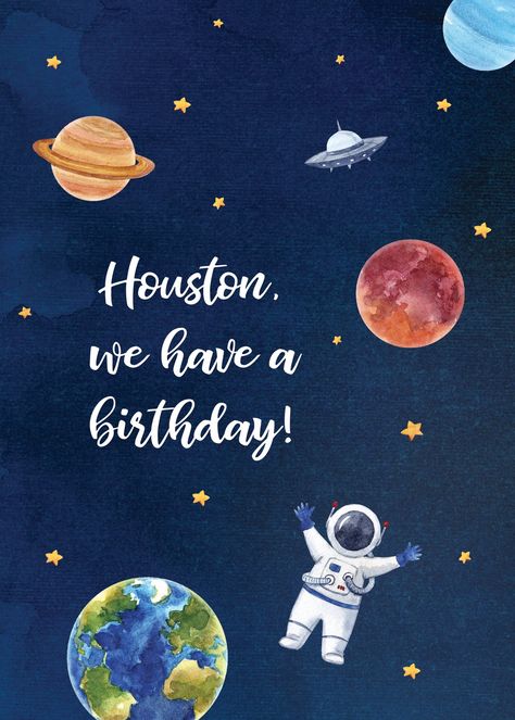 Personalized Outer Space Birthday Invitation | The Party Darling Outer Space Birthday Invitations, Space Party Decorations, Rocket Party, Space Crafts For Kids, Space Birthday Invitation, Astronaut Party, Astronaut Birthday, Outer Space Party, Outer Space Birthday