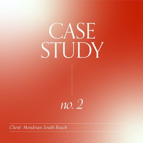 NGNG Marketing Agency on Instagram: “CASE STUDY #2: @mondrianhotelsobe There’s more to Miami Beach than just nightclubs. Swipe through to check out the work 👉🏽 Credits…” Case Study Design, Study Design, Post Instagram, Case Design, Miami Beach, Design Inspo, Marketing Agency, Night Club, Case Study