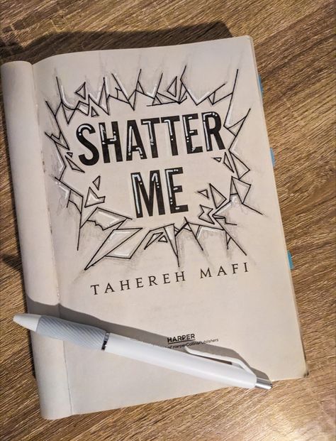 Book annotation Favorite Book Cover Drawing, Shatter Me Sketches, Shatter Me Doodles, Shatter Me Annotation Guide, Shatter Me Journal Page, Shatter Me Drawing Ideas, Pfp For Book Lovers, Shatter Me Annotation Aesthetic, Aesthetic Book Annotation Drawings