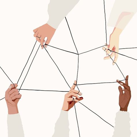 Business connection background, diverse hands | Premium Vector Illustration - rawpixel Connections And Relationships, Human Connection Illustration, Sharing Ideas Illustration, People Connection Illustration, Social Connection Illustration, Building Connections With People, Human Connection Aesthetic, Interconnected Illustration, Socialization Illustration