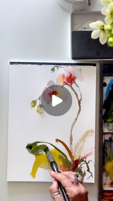 Sophia Rodionov Artist on Instagram: "Watercolor on paper - orchids sketch They are blooming third time!  🔹 Original art and fine art prints from 5x7” and up to 30x40” sizes on paper, canvas and framed options - via link in a bio . #flowersketch #floralwatercolor #orchidart #sketchvideo #floralartwork #floralwatercolor #sketchbook #sketching #quicksketch #watercolorillustrations #watercolorpainting #watercolorprint #watercolorpaintings #aquarelleart #aquarellesketch #watercolordrawing #watercolourartist #watercolorists #watercolorsketch #watercolorsketching #paintingartgallery #paintingartist #artpaintings #paintingflowers #artdrawings #watercolourillustration #artworks_artist #painting #paintingpractice #sketchingart" Watercolor Orchids Painting, Orchid Watercolor Painting, Watercolor Orchids, 2023 Watercolor, Orchid Watercolor, Watercolor Orchid, Orchids Painting, Loose Watercolor, Flower Sketches