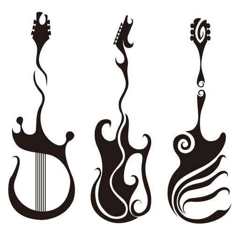 guitar Drawing Guitar, Guitar Background, Learn Henna, All White Background, Bright Colors Art, Wallpaper Tile, Guitar Drawing, Removable Vinyl Wall Decals, Music Tattoo Designs