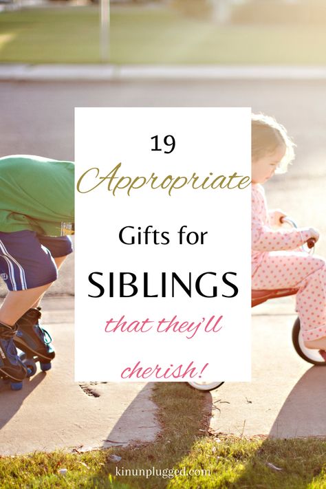 Siblings playing Diy Gifts For Siblings, Sibling Gifts Christmas, Gift Ideas For Siblings, Sibling Gift Ideas, Gifts For Siblings, New Sibling, Going To University, Sibling Gifts, Useful Gifts