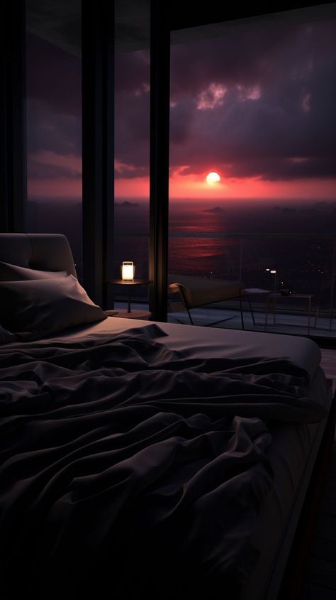 Dark Bedroom Aesthetic, Green Bedrooms, Green Cabin, Apartment View, Dark Bedroom, Modern Luxury Bedroom, Design Your Dream House, Dream House Exterior, Cozy Room