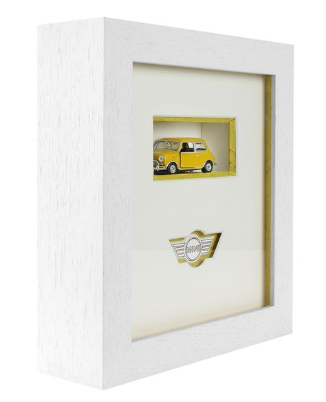 3d Frame Ideas, Hot Wheels Wall Art, Framing Objects, Frame Diorama, Deep Profile, Mini Frame, 3d Frames, Retro Interior Design, Bee Boxes