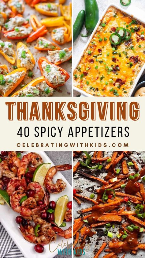 40 Spicy Thanksgiving Appetizers. Thanksgiving With Kids, Spicy Appetizer Recipes, Thanksgiving Apps, Spicy Appetizers, Turkey Decor, Spicy Dishes, Thanksgiving Dishes, Thanksgiving Appetizers, Thanksgiving Sides