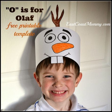 Free Printable Olaf Hats are great kids' craft ideas for little Frozen fans! Olaf Craft, Olaf Hat, Olaf Party, Olaf Costume, Olaf Birthday, Frozen Crafts, Disney Frozen Olaf, Paper Hat, Winter Crafts For Kids