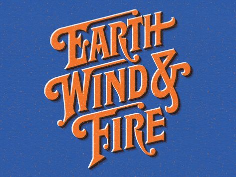 Earth Wind And Fire, Earth Wind & Fire, Earth Wind, 20k Followers, 70s Vibes, Fire Designs, Rage Against The Machine, Types Of Lettering, Vintage Typography