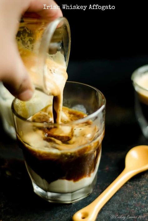 Irish Whiskey Affogato Irish Whiskey Brands, Best Irish Whiskey, Affogato Coffee, Affogato Recipe, Boozy Treats, Whiskey Cream, Coffee Syrups, Whiskey Cake, Jameson Whiskey