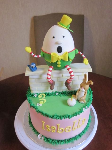 humpty dumpty cake Humpty Dumpty Cake, Cake Wrecks, Cake Inspo, Humpty Dumpty, Wood Cut, Mother Goose, Novelty Cakes, Cake Images, Special Cake