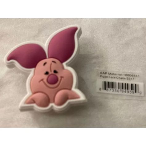 Disney Winnie The Pooh Piglet Croc Shoe Charms Jibbitz Nwt Authentic. Condition Is "New With Tags". Shipped With Usps First Class. Piglet Face, Croc Shoe Charms, Croc Jibbitz, Crocs Accessories, Winnie The Pooh Piglet, Crocs Pink, Pooh Piglet, Crocs Jibbitz, Heart Shoes