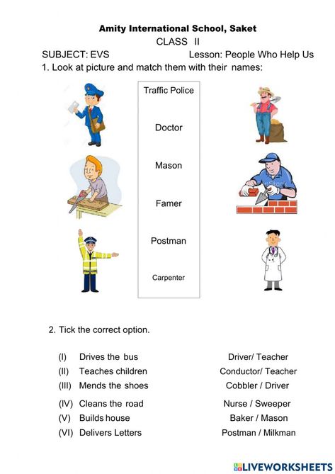 People Pleasing Worksheets, Community Service Worksheet, People Who Help Us Worksheets, Our Neighbourhood Worksheets, Goods And Services Third Grade, Evs Worksheets For Grade 2 Houses, Worksheet For Class 2, Community Places, Holiday Homework