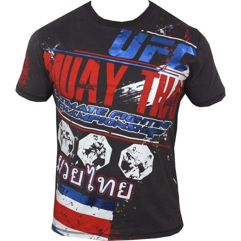 UFC Clothing Muay Thai T Shirt $24.900.- Ufc Clothing, Muay Thai T Shirt, Outdoor Outfits, Mixed Martial Arts, Men's Apparel, Burning Man, Muay Thai, Outfits Summer, Outdoor Outfit