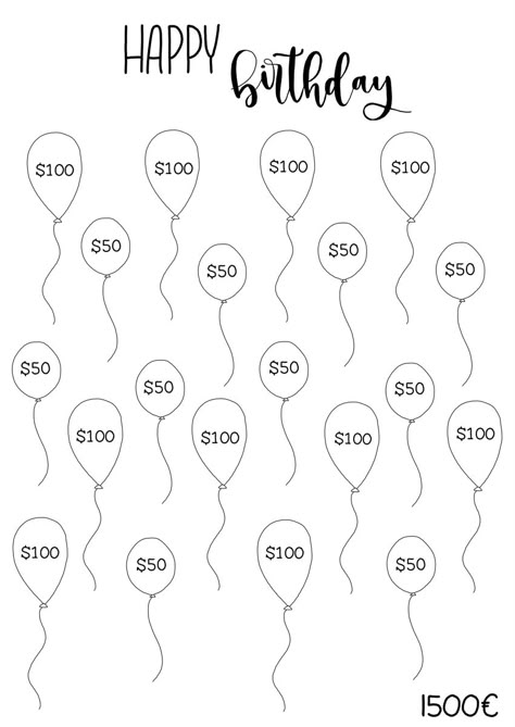 Birthday Challenge, Birthday Savings Challenge, Saving Coins, Savings Chart, Budget Challenge, Saving Money Chart, Money Chart, Money Makeover, Money Saving Methods