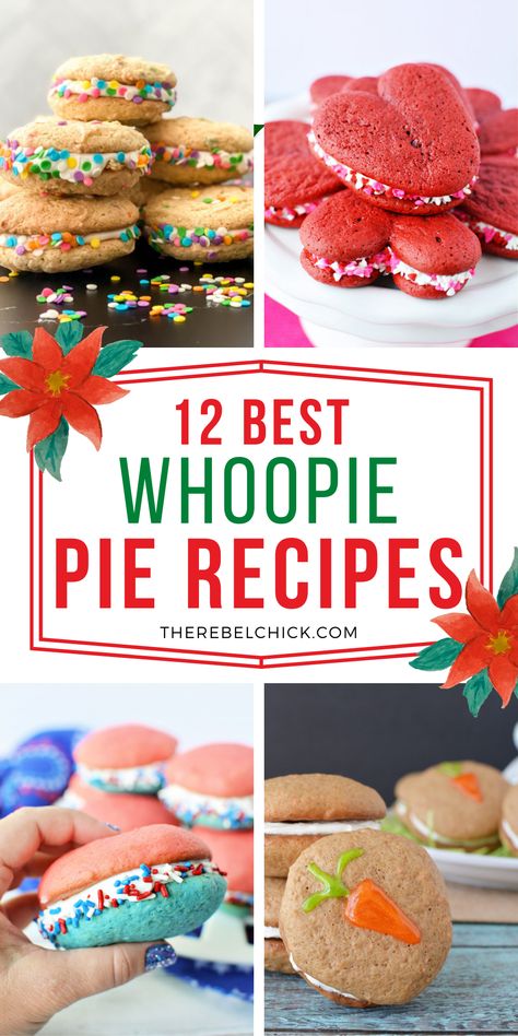 12+ Wonderful Whoopie Pie Recipes Halloween Whoopie Pie Recipe, Blueberry Whoopie Pie Recipe, Holiday Whoopie Pies, Whoppie Pies Christmas, Whoppy Pie, Funfetti Whoopie Pies, Whoppie Pies Recipes, Woopie Cookies Cake Mixes, Whoopie Pie Flavors