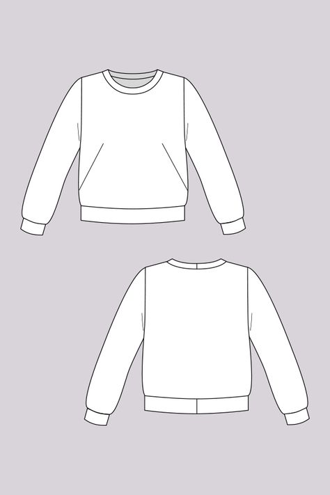 AnniMakes: Schnittmusterbesprechung: Sloane Sweatshirt von Namedclothing Sweatshirt Pattern Sewing, Sewing Sweater, Hamstring Yoga, Fashion Printables, Sweatshirt Sewing, Sweatshirt Pattern, Clothing Templates, Simple Fashion Outfits, Fashion Design Template