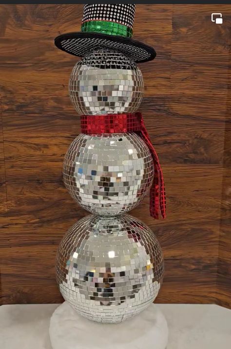 Disco Ball Snowman, Holiday Home Decor, Disco Ball, Holiday Home, Collage, Christmas, Pins