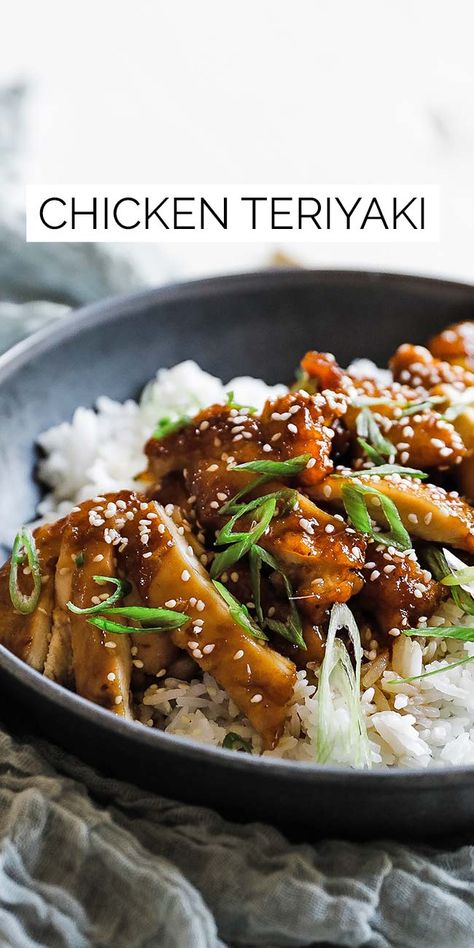 Bring your favorite Japanese take-out to your own kitchen with this delicious easy to make homemade teriyaki chicken recipe. Vegetarian Low Carb, Thermal Cooking, Teriyaki Chicken Recipe, Teriyaki Chicken And Rice, New Chicken Recipes, Billy Parisi, Teriyaki Recipe, Chicken Teriyaki Recipe, Chicken Teriyaki