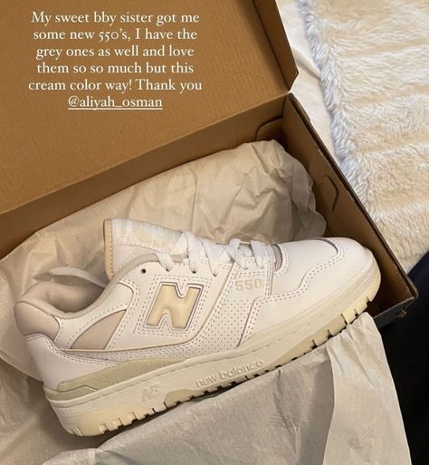 New Balance 550 Cream White, New Balance Cream Shoes, New Balance Shoes Cream, Cream New Balance Shoes, Cream Nike Shoes, Cream Shoes Outfit, New Balance Shoes 550, New Balance 550 Cream, Nb Shoes