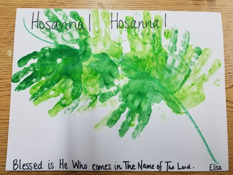 Palm Sunday Craft, Palm Sunday Activities, Toddler Sunday School, Palm Sunday Crafts, Easter Sunday School, Craft For Preschool, Sunday Activities, Easter Crafts Preschool, Preschool Easter