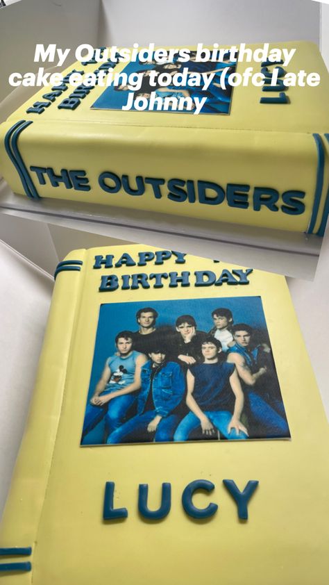 Stay Gold Ponyboy, The Outsiders 1983, My Bday, Bday Cake, Cute Cakes, Cute Food, The Outsiders, Cake