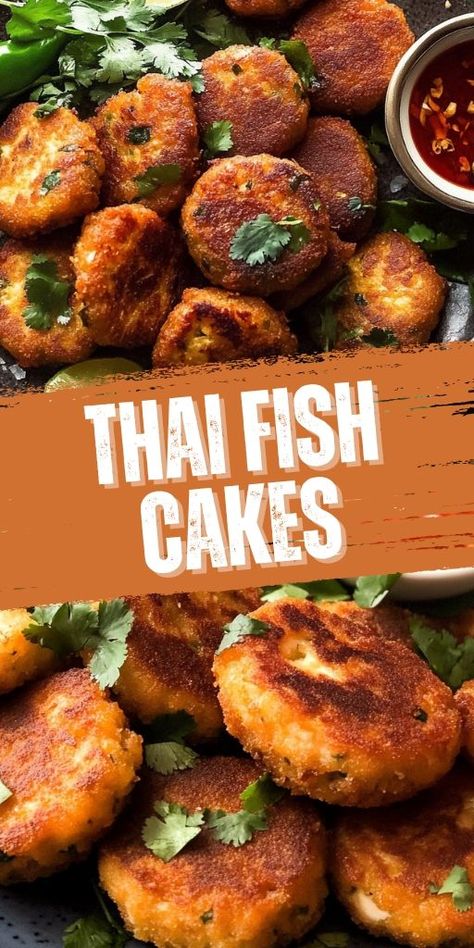 These Thai Fish Cakes are bursting with bold flavors, combining fresh fish with aromatic herbs and spices! 🐟🌶️ Perfect for appetizers or a light meal, these fish cakes are crispy on the outside and tender on the inside. Serve with a tangy dipping sauce for the ultimate Thai-inspired treat. 📌 Pin this recipe to make flavorful and crispy Thai fish cakes for your next meal or appetizer! #ThaiFishCakes #BoldFlavors #AppetizerRecipes #EasyMeals #ThaiCuisine #SeafoodLovers Fish Cakes Recipe Easy, Thai Fish Cakes, Thai Fish, Fish Cakes Recipe, Salmon Patties Recipe, Fish Cakes, Salmon Patties, White Fish, Fish Cake