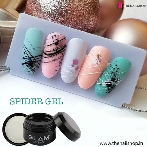 Spider Gel Nail Art, Spider Gel, Unghie Nail Art, Different Nail Designs, Nail Photos, Nails Polish, Nail Art Videos, Summer Nails Colors, Kandy