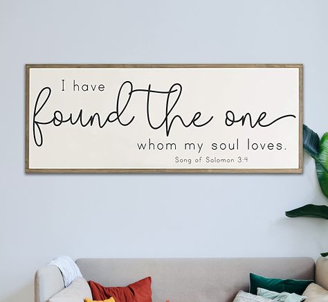 PRICES MAY VARY. Material:Wood. Size: 12"x22", if you want other size, you can contact us to custom. Perfect decor piece for a living room, dining room, hotel, spa, kitchen, bedroom, bathroom, or cafe. This sign is a great accent to any space. Makes a wonderful gift when you're planning to visit any family that you love! If You Have any questions,please feel free to email us. Unique home accent designed to bring farmhouse charm to any space Beautifully crafted from top quality wood and rope to e Large Sign, Bedroom Signs, Master Decor, Spa Room, Song Of Solomon, Bed Wall, Canvas Signs, Room Signs, Love Signs