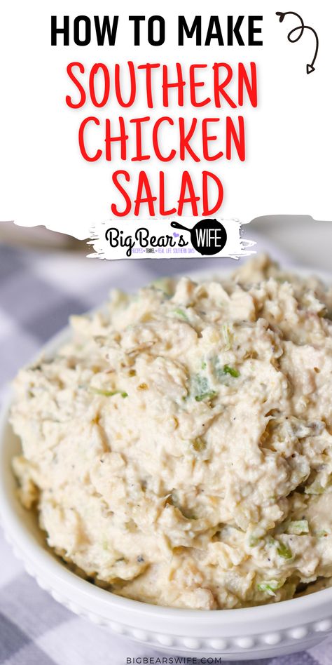 This Southern Chicken Salad Recipe is great for Chicken Salad Sandwiches or as a spread for crackers. My Southern Chicken Salad Recipe is my copycat version of the famous Midtown Market Chicken Salad! Fresh Market Chicken Salad Recipe, Chicken Salad Recipe Copycat, Southern Chicken Salad Recipe, Copycat Chicken Salad, Southern Chicken Salad, Chicken Salad Sandwiches, Best Chicken Salad Recipe, Homemade Chicken Salads, Southern Chicken