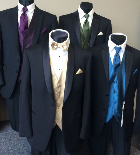 Peacock #wedding look #tux! #tuxedo Luxury Fitted Tuxedo With Pockets, Peacock Tuxedo, Evening Tuxedo Three-piece Suit With Notch Lapel, Luxury Three-piece Tuxedo For Evening, Silk Notch Lapel Tuxedo For Black-tie Events, Formal Suits, Groom Outfit, Boutonniere, Men's Blazer