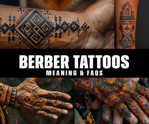 What are the cultural and symbolic meanings behind Berber tattoos? Berber Tattoo Meaning, Morocco Tattoo Ideas, Berber Tattoo Symbols, Arab Tattoos For Women, Moroccan Tattoo, Amazigh Tattoos, Wheat Tattoo, Berber Tattoo, Witchcraft Tattoos